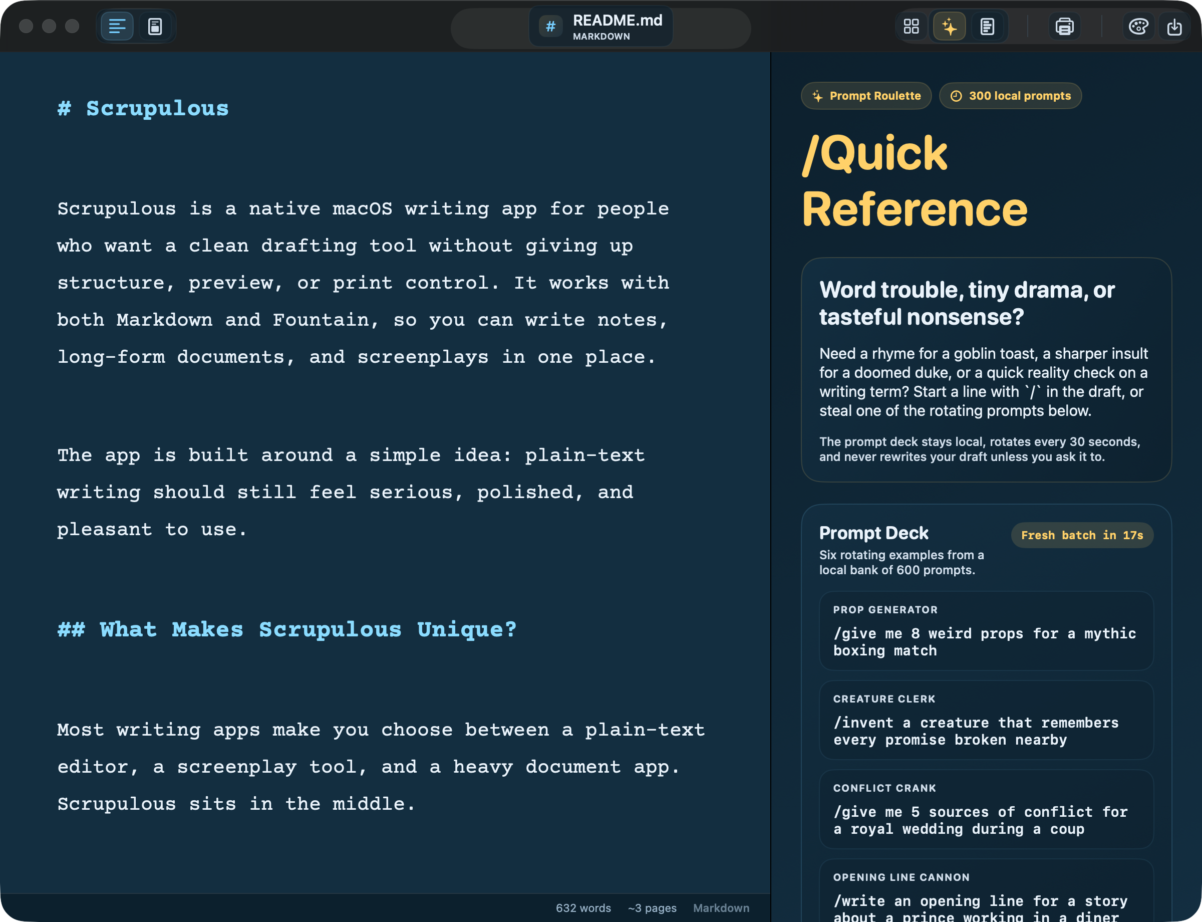 Scrupulous screenshot